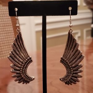 New Silver Winged Earings